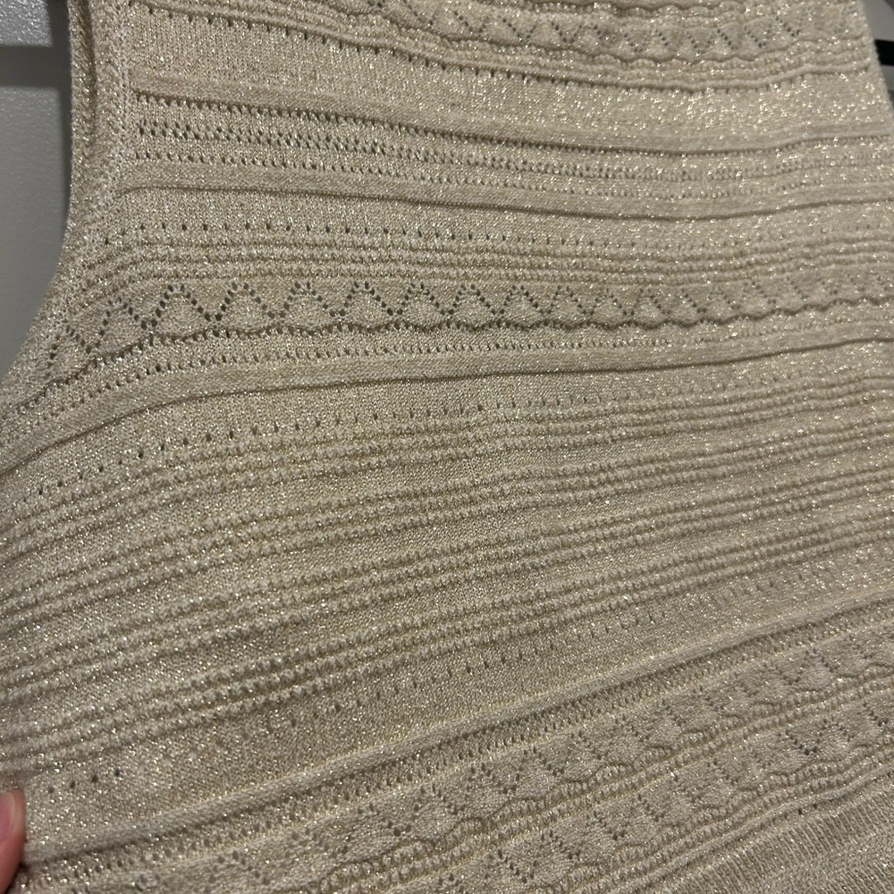 Lauren Ralph Lauren golden metallic Sleeveless Dress - Picture 3 of 4